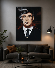 The Gentleman – Vintage Gangster Portrait Wall Poster Canvas